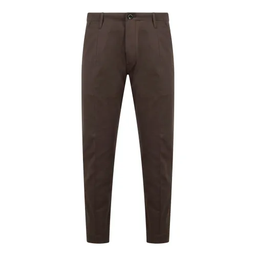 Nine In The Morning , Slim Fit Stretch Cotton Chino Pant ,Brown male, Sizes: