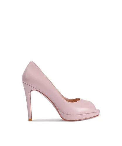 Nine West WoMens 'Cirme' Nude Peep Toe Court Shoes Rubber