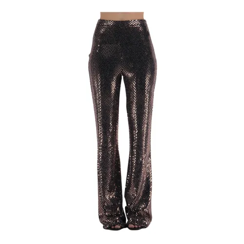 Nineminutes , Sequin Pants ,Brown female, Sizes: