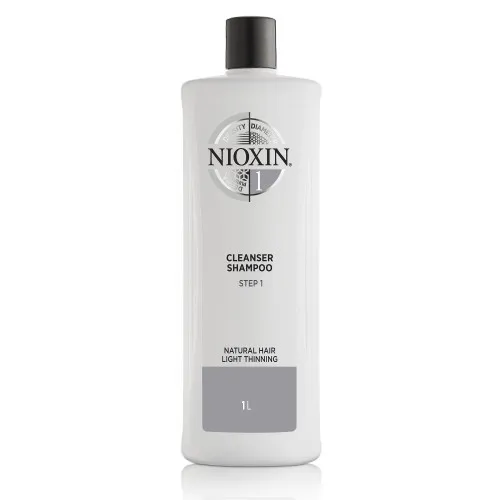 Nioxin SYS1 Cleanser Shampoo for Natural Hair with Light Thinning 1000ml