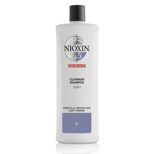 Nioxin SYS5 Cleanser Shampoo for Chemically Treated Hair with Light Thinning 1000ml