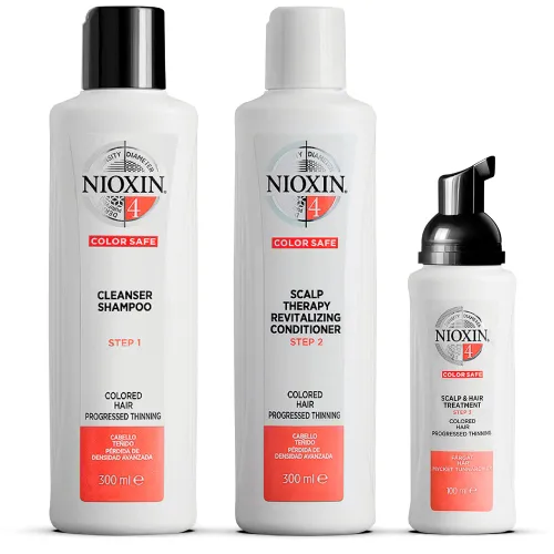Nioxin System 4 Shampoo & Scalp Therapy Bundle