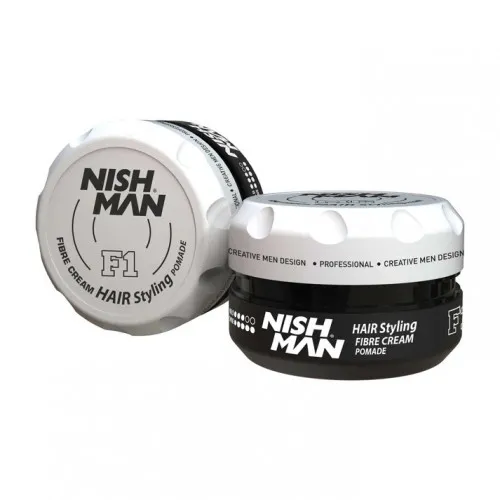 Nishman Hair Styling Fibre Cream Pomade F1 100ml