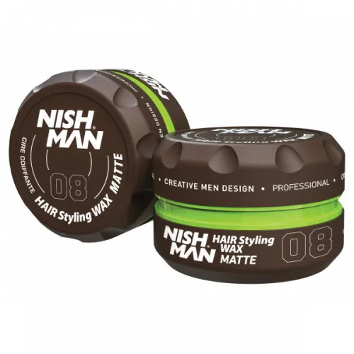 Nishman Hair Styling Wax B8 Matte 100ml
