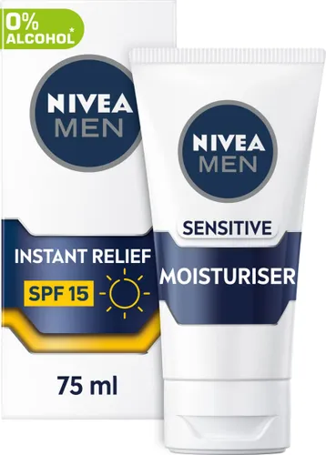 NIVEA MEN Sensitive Face Moisturiser SPF15 (75ml)
