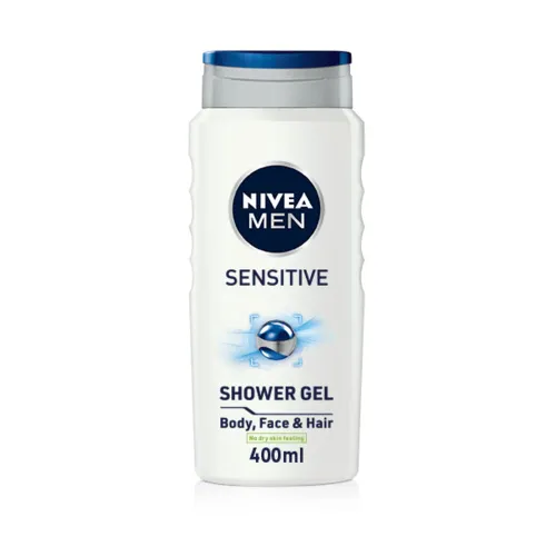 NIVEA MEN Sensitive Shower Gel Pack of 6 (6 x 400ml)