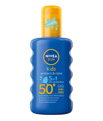 NIVEA SUN Kids Protect & Care Coloured Spray SPF 50+ (200