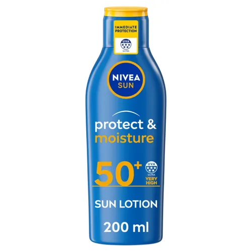 NIVEA SUN Protect & Moisture Sun Lotion SPF 50+ (200 ml)