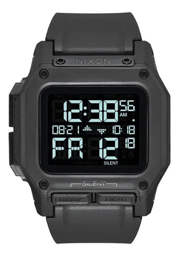 Nixon Unisex Digital Watch with Silicone Strap A1180-001-00