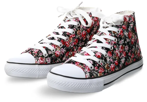 No Doubt Pink Floral Trainers