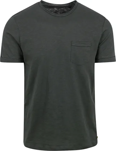 No Excess T-Shirt Slubs Steel Green Dark Grey Grey