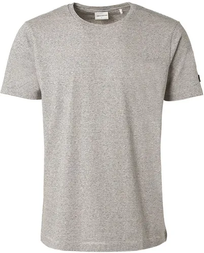 No Excess T-Shirt Stripe Melange Multicolour Off-White