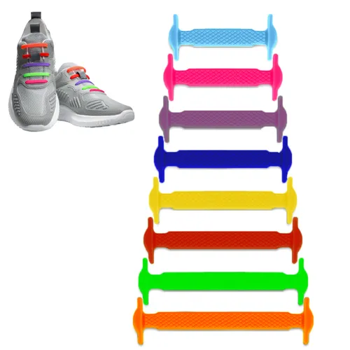 No tie Elastic Silicone shoe Laces for Kids 6+