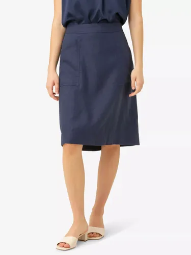 Noa Noa Lise Linen Skirt - Dress Blues - Female