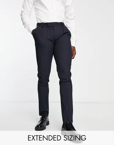 Noak 'Camden' skinny premium fabric suit trousers in navy with stretch