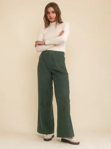 Nobody's Child Ava Wide Leg Trousers, Green - Green - Female