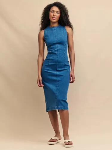 Nobody's Child Farringdon Denim Midi Dress, Blue - Blue - Female