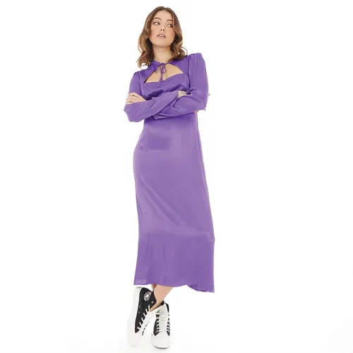 Nobody's Child Womens Kellie Midi Dress Purple