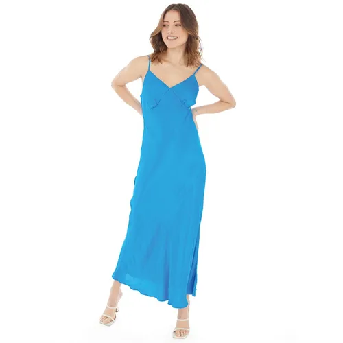 Nobody's Child Womens Melina Midi Dress Blue
