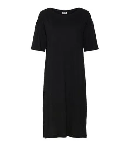 Noisy May Black Jersey Short Sleeve Midi Dress New Look
