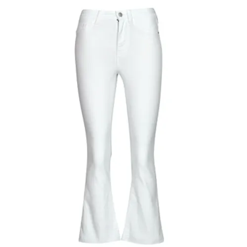 Noisy May  NMSALLIE HW KICK FLARED JEANS VI163BW S*  women's Flare / wide jeans in White