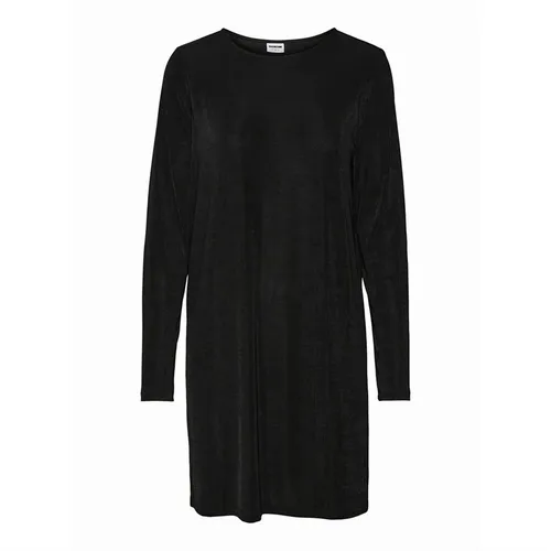 Noisy May Womens Jordan Colla Long Sleeve Boxy Dress Black