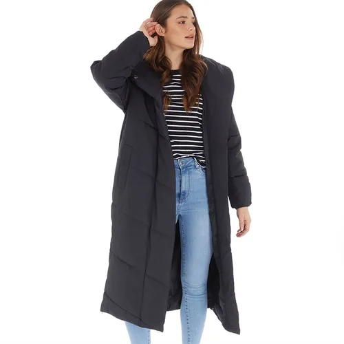 Noisy May Womens Tally Extra Long Puffer Jacket Black