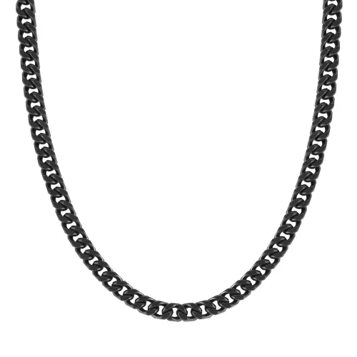 Nomination Beyond Stainless Steel Black PVD Curb Chain Necklace