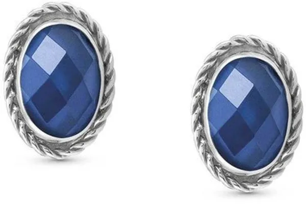Nomination Blue CZ Silver Earrings