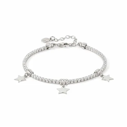 Nomination Chic Silver Crystal Stars Bracelet