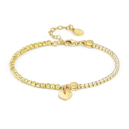Nomination Gold Chic Crystal Heart Bracelet