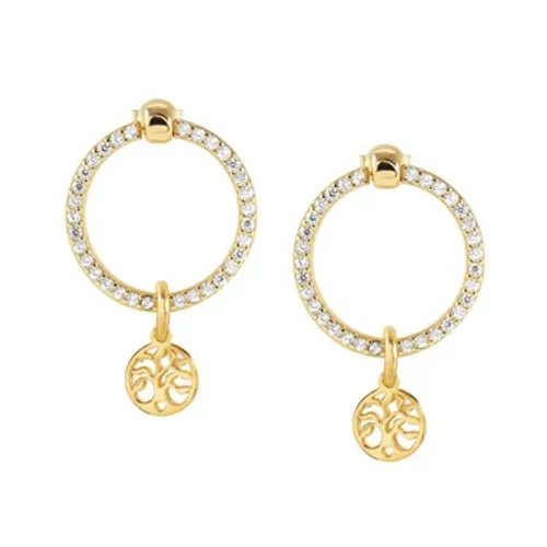 Nomination Gold Chic Crystal Tree of Life Earrings