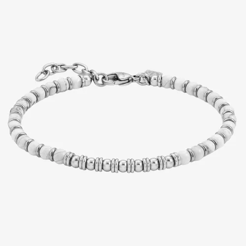 Nomination Instinct White Agate Bead Bracelet 027902/042