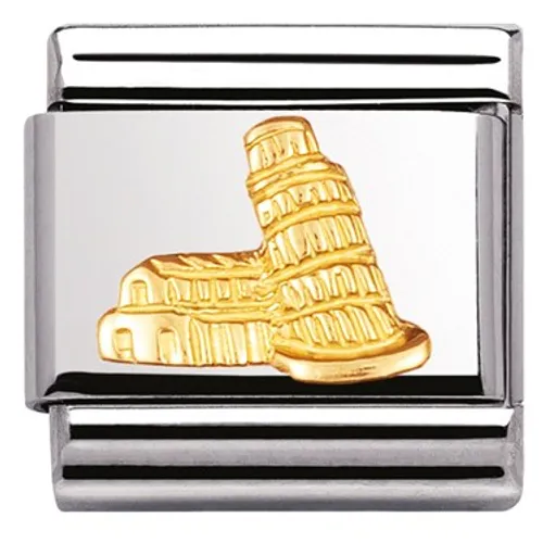 Nomination Leaning Tower Of Pisa Charm - Stainless Steel