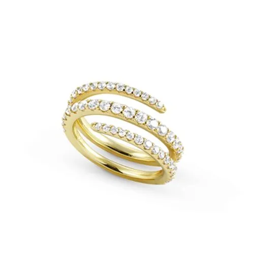 Nomination Lovelight Gold Triple Band Ring Size 54 - Ring Size 54