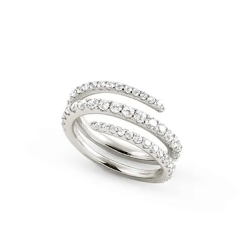 Nomination Lovelight Silver Triple Band Ring Size 56