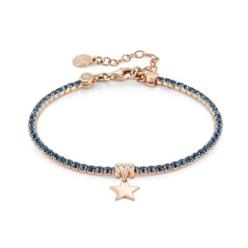Nomination Rose Gold Chic Blue Crystal Star Bracelet