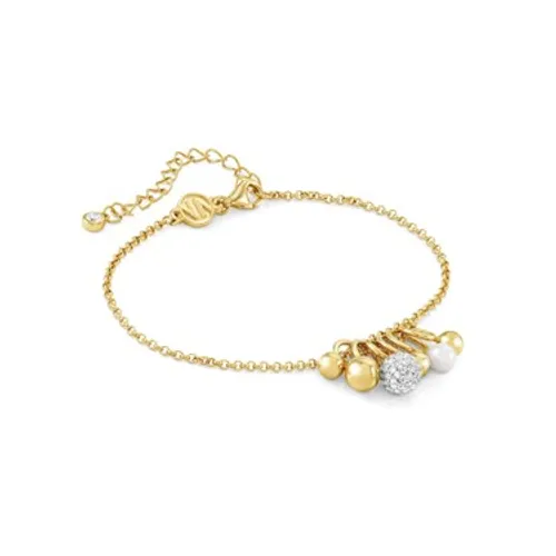 Nomination Soul Gold Crystal Ball Pearl Bracelet - 19cm