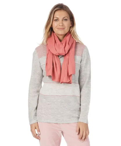 Noni B Womens Dede Textured Scarf - Pink Viscose - One