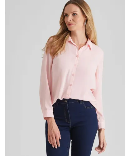 Noni B Womens Ribbed Knitwear Cardigan - Pink Nylon