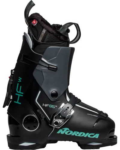 Nordica HF 85 GW Women's Ski Boots 2024 - Black/Anthracite/Green MP 24.5