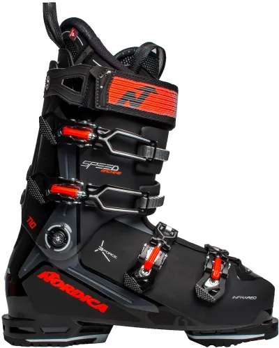 Nordica Speedmachine 3 110 GW Men's Ski Boots 2024 - Black/Anthracite/Red MP 29.5
