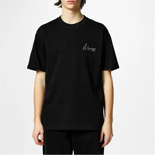 NORSE PROJECTS Johannes Chain Stich Logo Tee - Black