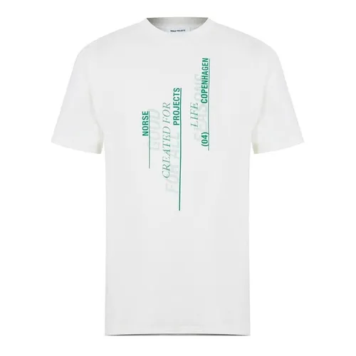 NORSE PROJECTS Johannes Vertical Logo T-Shirt - White