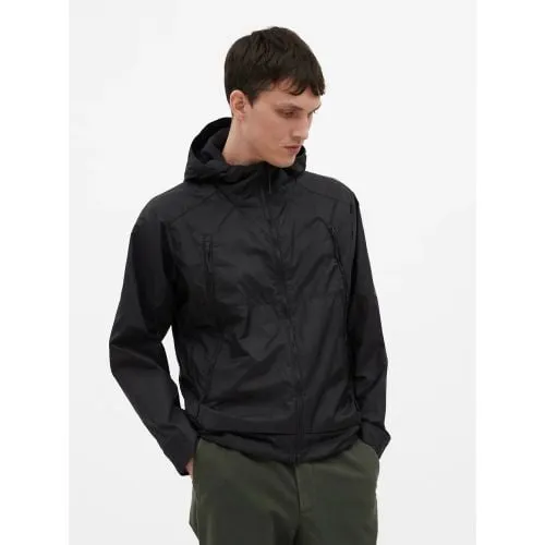 Norse Projects Mens Black Pasmo Hooded Windbreaker Jacket