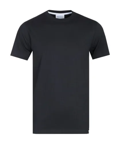 Norse Projects Mens Niels Standard T-Shirt in Black Cotton