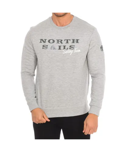North Sails Mens Long-sleeved crew-neck sweatshirt 9022970 men - Grey