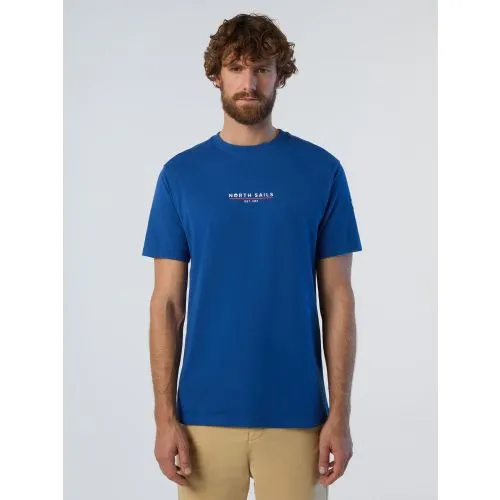 North Sails Mens Surf Blue Comfort Fit T-Shirt