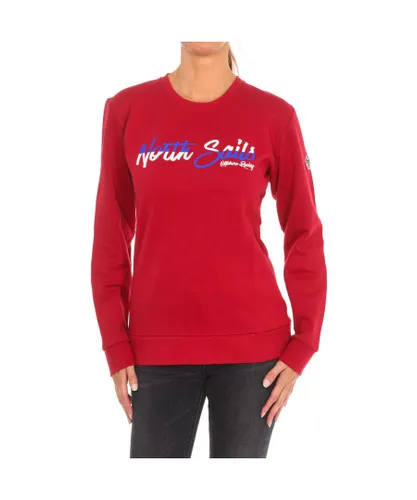 North Sails Womens Long-sleeved crew-neck sweatshirt 9024250 women - Dark Red