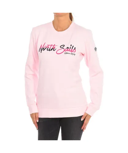 North Sails Womens Long-sleeved crew-neck sweatshirt 9024250 women - Pink